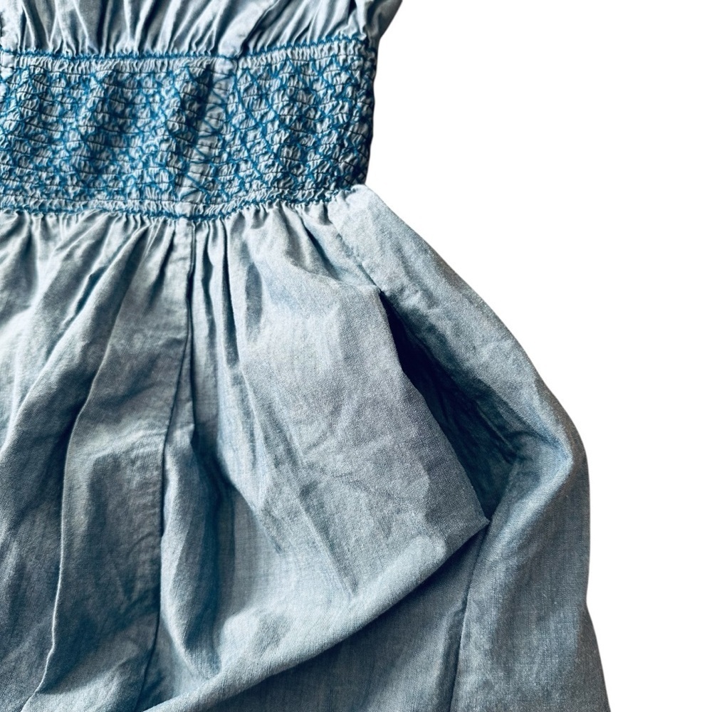Kate Spade Blair Chambray Dress with pockets Sz 2 EUC - Hem Altered - Picture 7 of 10